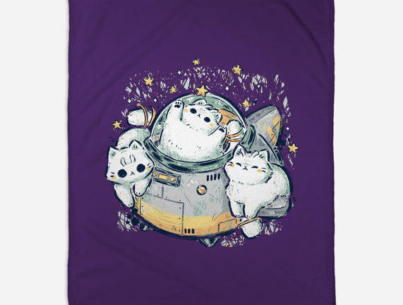 Cute Alien Cats Spaceship