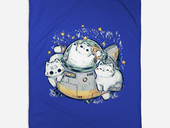 Cute Alien Cats Spaceship