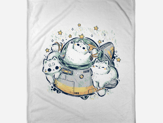 Cute Alien Cats Spaceship