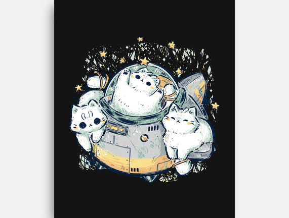 Cute Alien Cats Spaceship