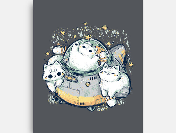 Cute Alien Cats Spaceship