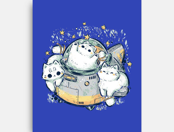 Cute Alien Cats Spaceship