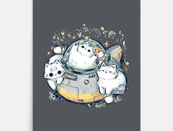 Cute Alien Cats Spaceship