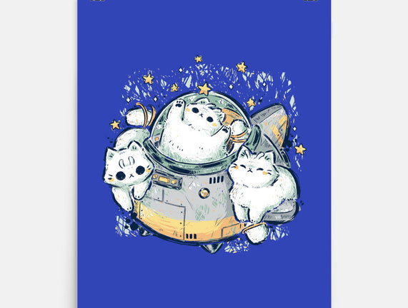 Cute Alien Cats Spaceship