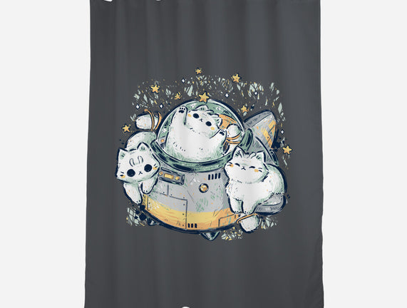 Cute Alien Cats Spaceship