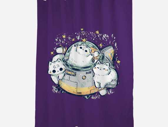 Cute Alien Cats Spaceship