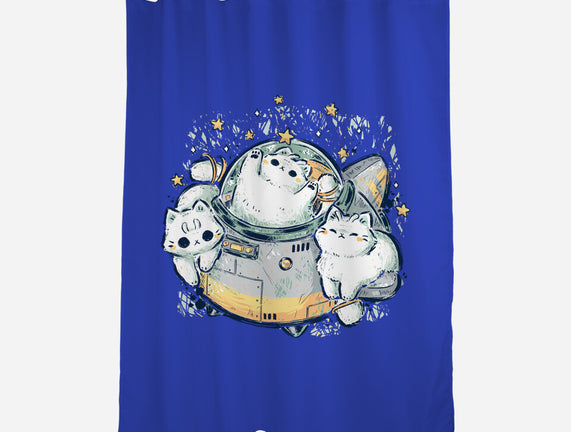 Cute Alien Cats Spaceship