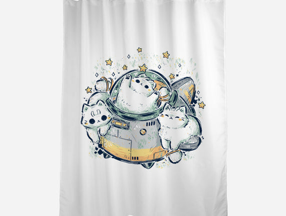 Cute Alien Cats Spaceship