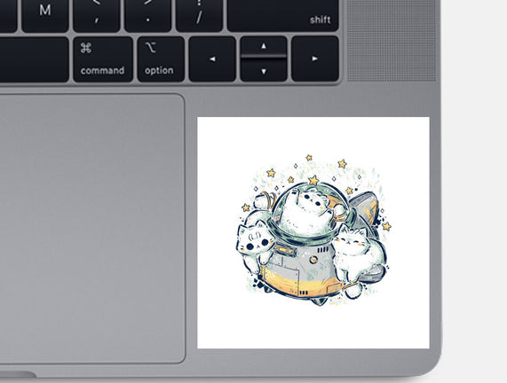 Cute Alien Cats Spaceship