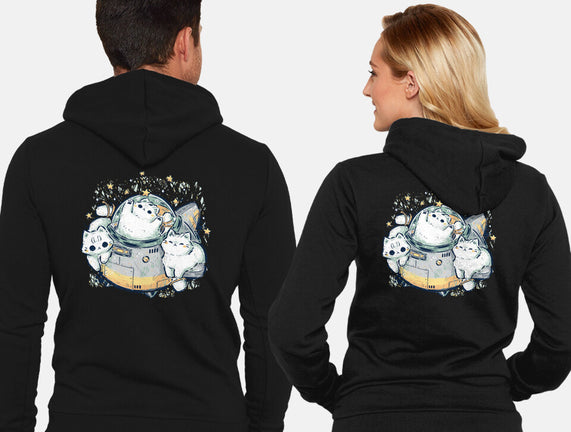 Cute Alien Cats Spaceship