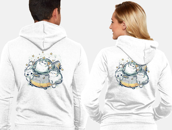 Cute Alien Cats Spaceship