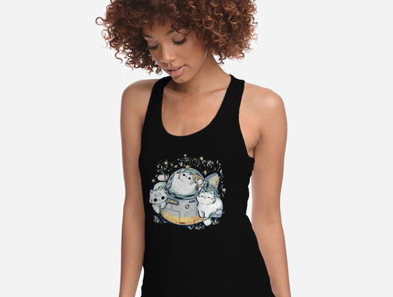 Cute Alien Cats Spaceship