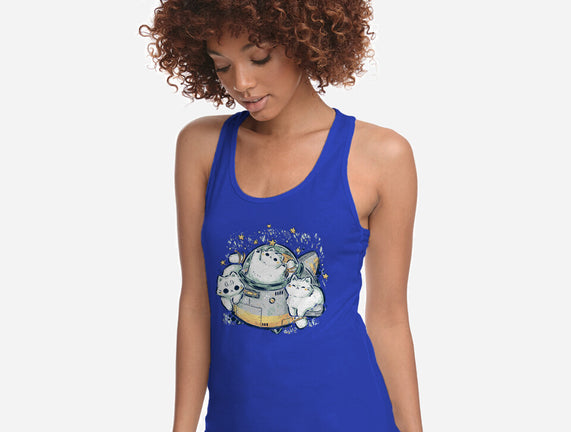 Cute Alien Cats Spaceship