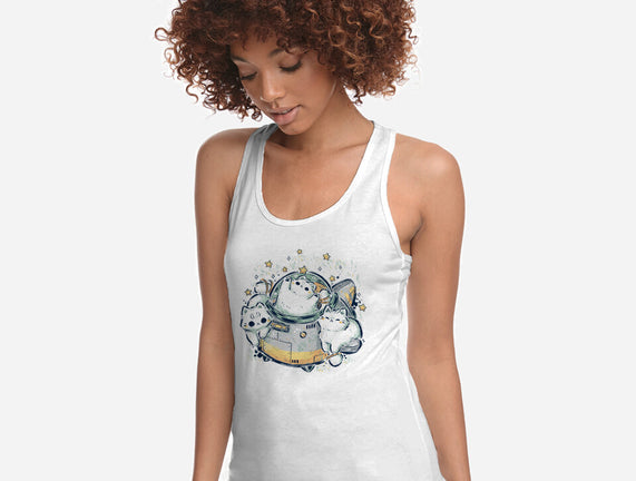 Cute Alien Cats Spaceship