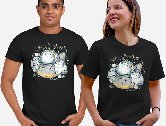 Cute Alien Cats Spaceship