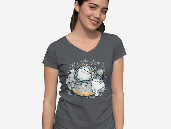 Cute Alien Cats Spaceship