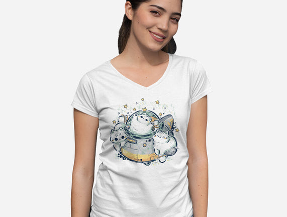 Cute Alien Cats Spaceship