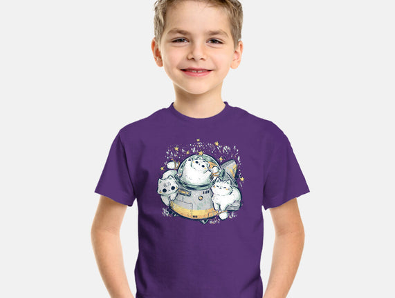 Cute Alien Cats Spaceship