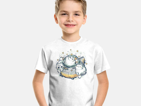 Cute Alien Cats Spaceship