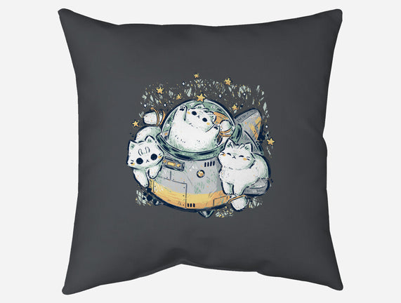 Cute Alien Cats Spaceship