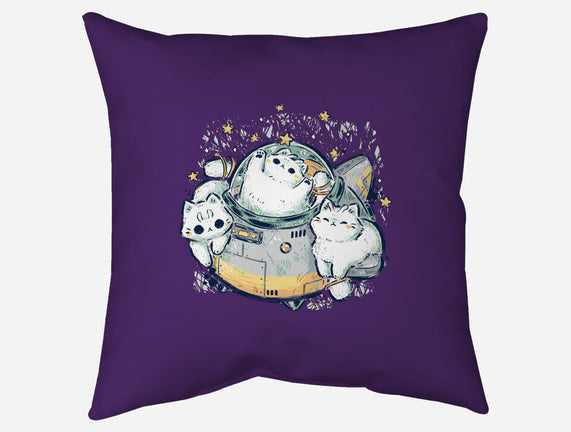 Cute Alien Cats Spaceship