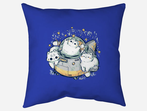 Cute Alien Cats Spaceship