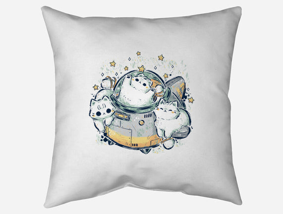 Cute Alien Cats Spaceship