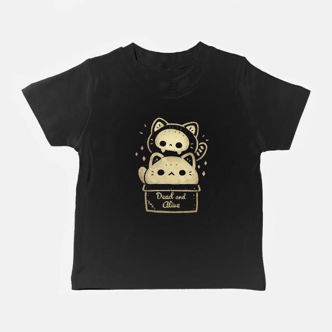 Creepy Kawaii Schrodingers Cat-Baby-Basic-Tee-xMorfina