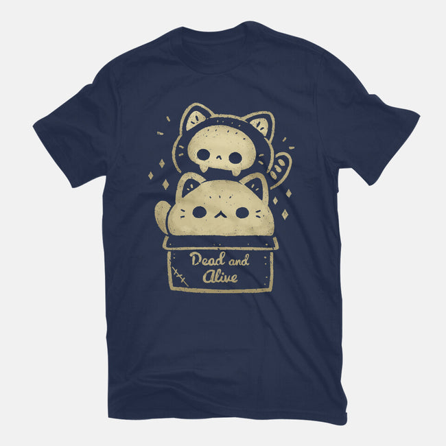 Creepy Kawaii Schrodingers Cat-Unisex-Basic-Tee-xMorfina