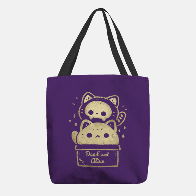 Creepy Kawaii Schrodingers Cat-None-Basic Tote-Bag-xMorfina
