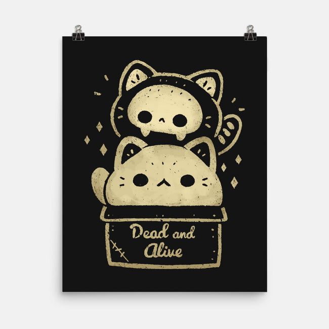 Creepy Kawaii Schrodingers Cat-None-Matte-Poster-xMorfina