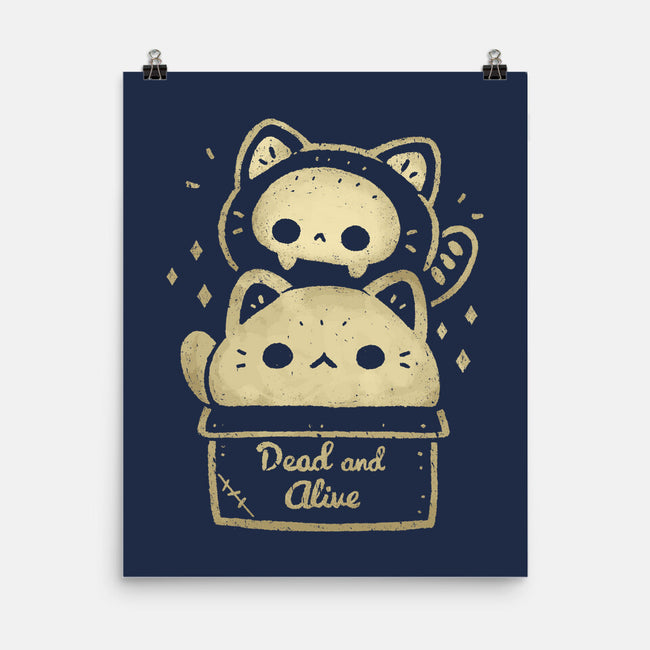 Creepy Kawaii Schrodingers Cat-None-Matte-Poster-xMorfina