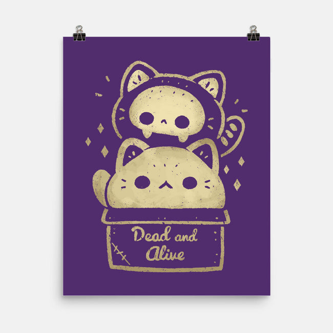 Creepy Kawaii Schrodingers Cat-None-Matte-Poster-xMorfina