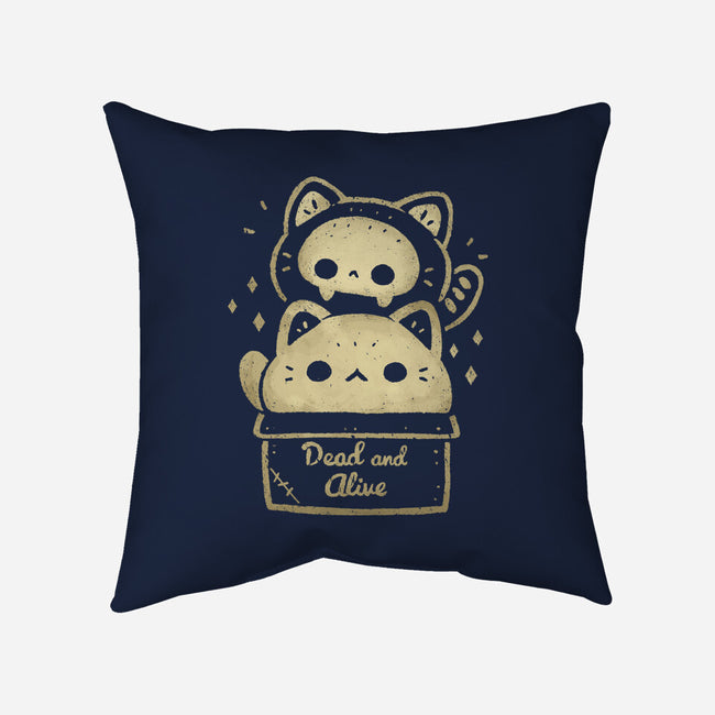 Creepy Kawaii Schrodingers Cat-None-Removable Cover w Insert-Throw Pillow-xMorfina