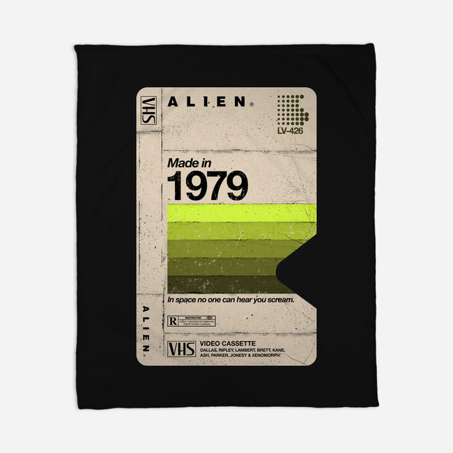 Alien Blank Tape-None-Fleece-Blanket-rocketman_art