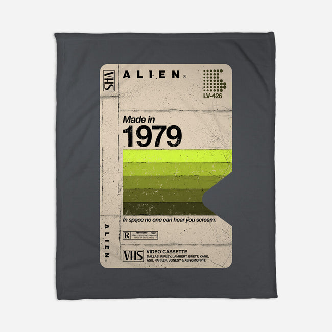 Alien Blank Tape-None-Fleece-Blanket-rocketman_art