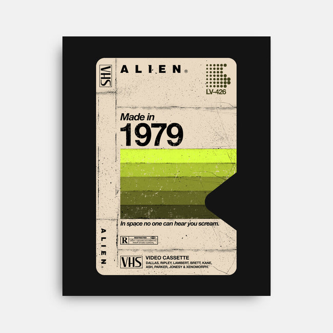 Alien Blank Tape-None-Stretched-Canvas-rocketman_art