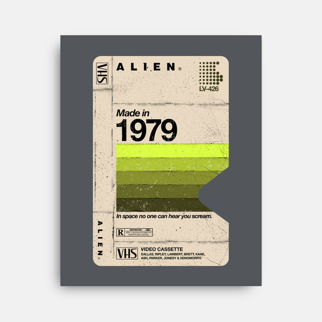 Alien Blank Tape-None-Stretched-Canvas-rocketman_art