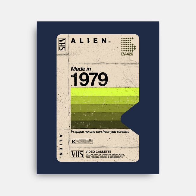 Alien Blank Tape-None-Stretched-Canvas-rocketman_art