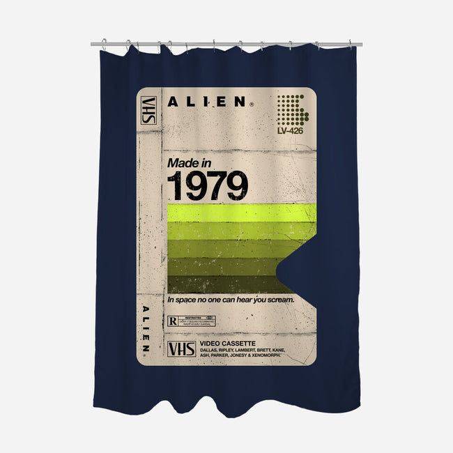 Alien Blank Tape-None-Polyester-Shower Curtain-rocketman_art