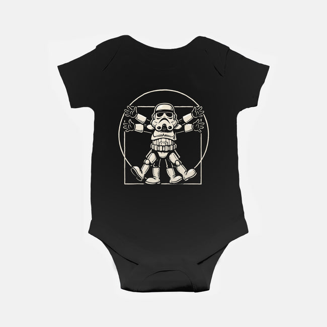 Vitruvian Stormtrooper-Baby-Basic-Onesie-Immortalized