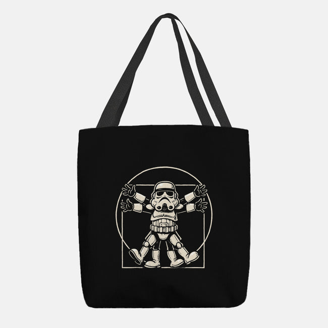 Vitruvian Stormtrooper-None-Basic Tote-Bag-Immortalized