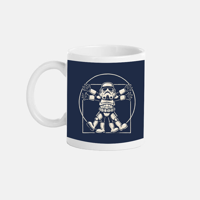 Vitruvian Stormtrooper-None-Mug-Drinkware-Immortalized