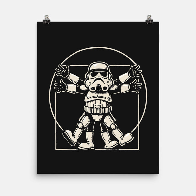 Vitruvian Stormtrooper-None-Matte-Poster-Immortalized