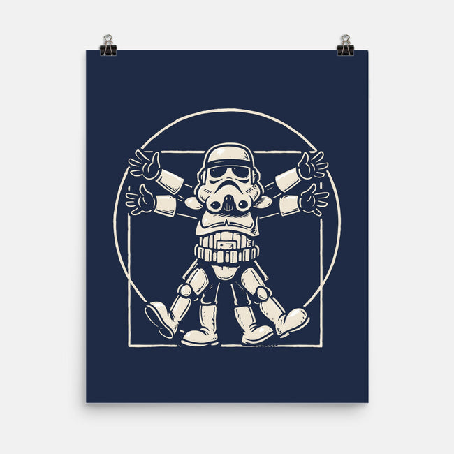 Vitruvian Stormtrooper-None-Matte-Poster-Immortalized