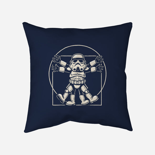 Vitruvian Stormtrooper-None-Removable Cover w Insert-Throw Pillow-Immortalized