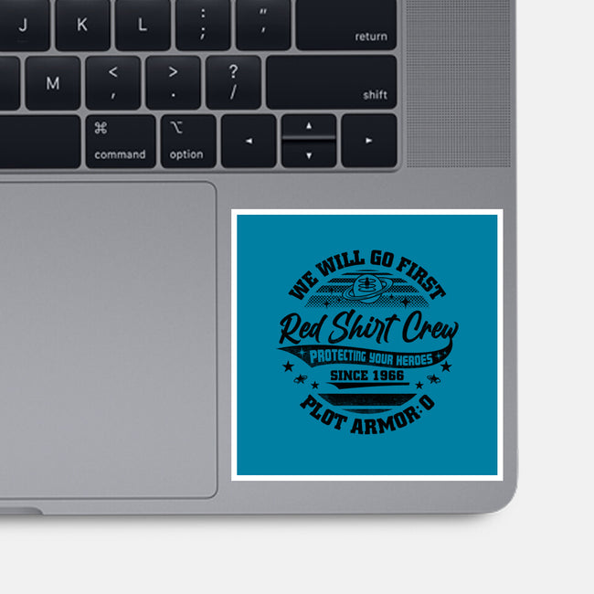 Red Shirt Crew-None-Glossy-Sticker-rocketman_art