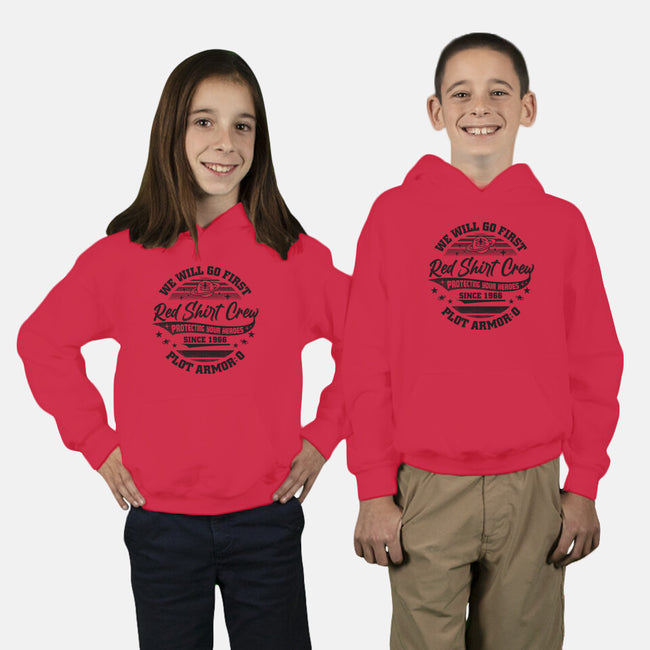 Red Shirt Crew-Youth-Pullover-Sweatshirt-rocketman_art