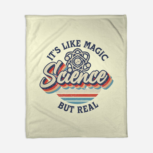 Science Magic Vintage-None-Fleece-Blanket-rocketman_art