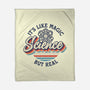 Science Magic Vintage-None-Fleece-Blanket-rocketman_art